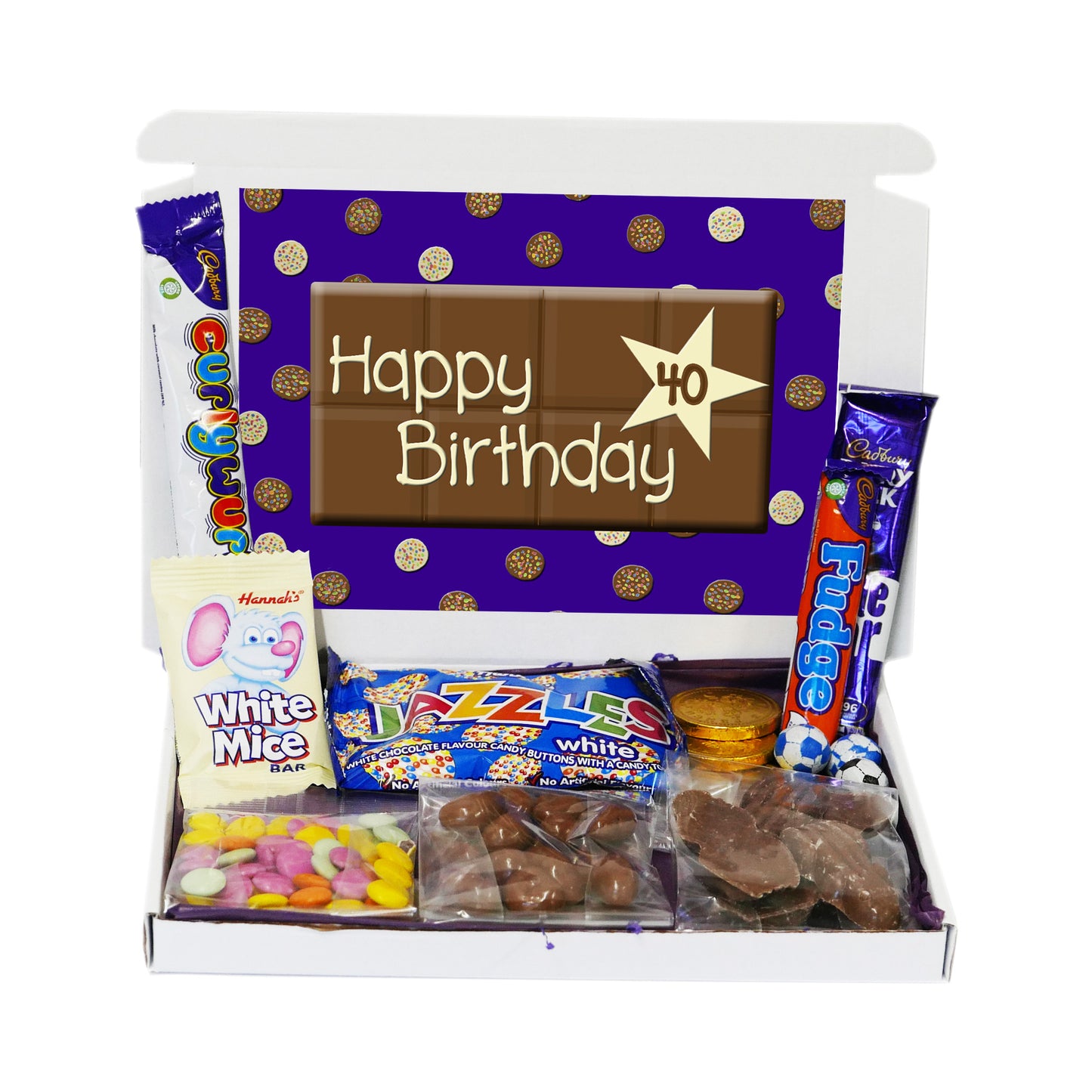 Happy 40th Birthday Mini Chocolate Novelties