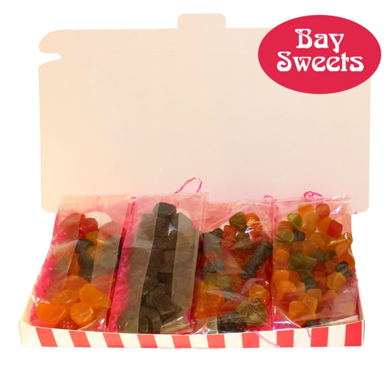 Gift Sweets - 125g Lion Football Gums, 125g Lion Midget Gems, 125g Lion Liquorice Gums & 125g Lion Fruit Salad Gums
