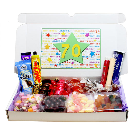 70th Birthday Sweets Gift Box