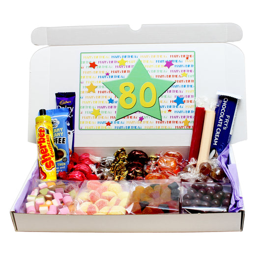 80th Birthday Sweets Gift Box