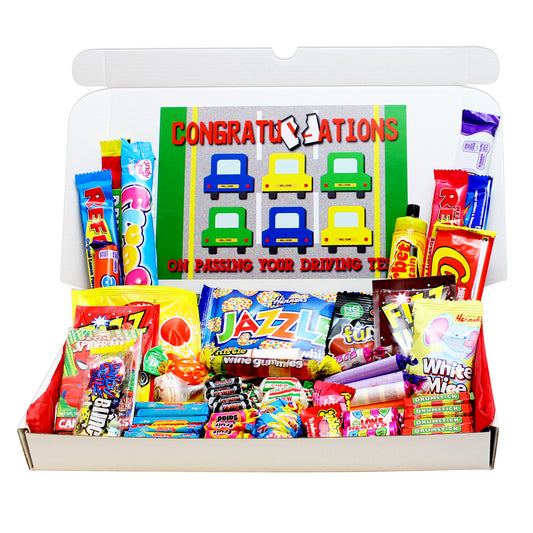 Driving Test Congratulations Large Retro Sweets Box