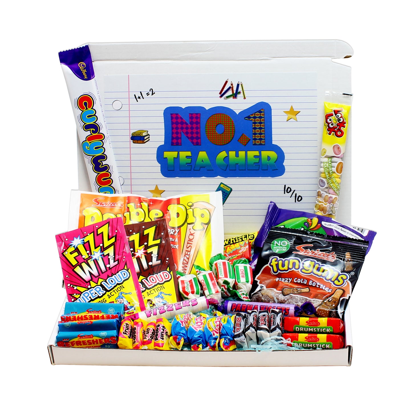 Number 1 Teacher Mini Retro Sweets box