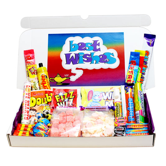Best Wishes Large Retro Sweets Box