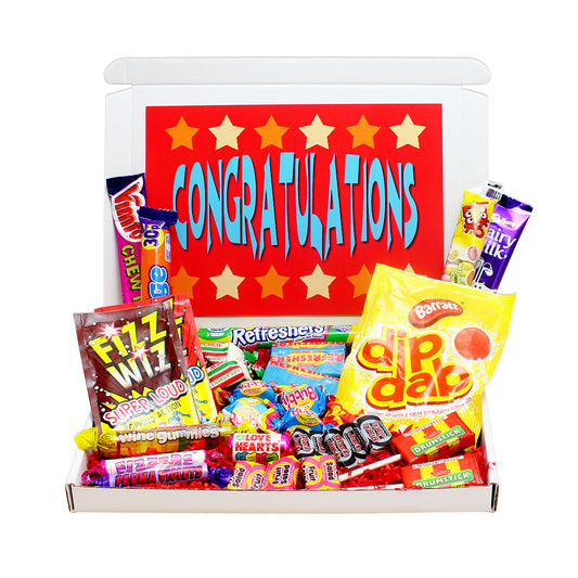 Congratulations Mini Retro Sweets Box