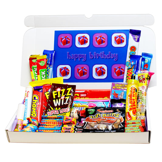 Happy Birthday Large Retro Sweets Box