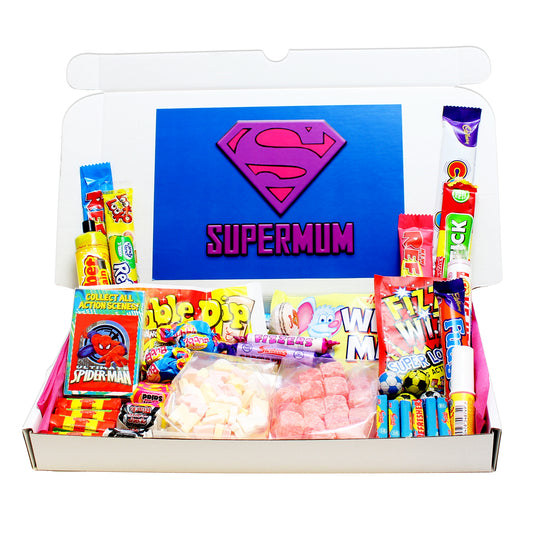 Supermum Large Retro Sweets Box - Mothers Day