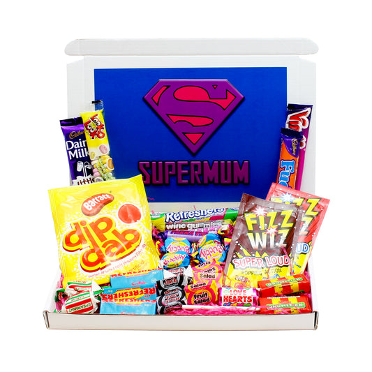 Supermum Mini Retro Sweets Box - Mothers Day