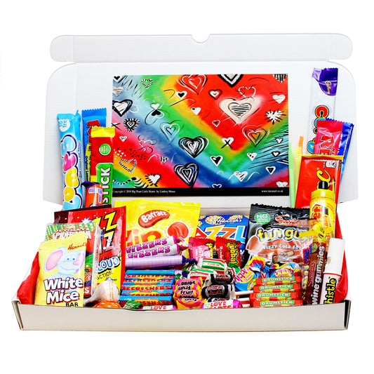 With Love Large Retro Sweets Box